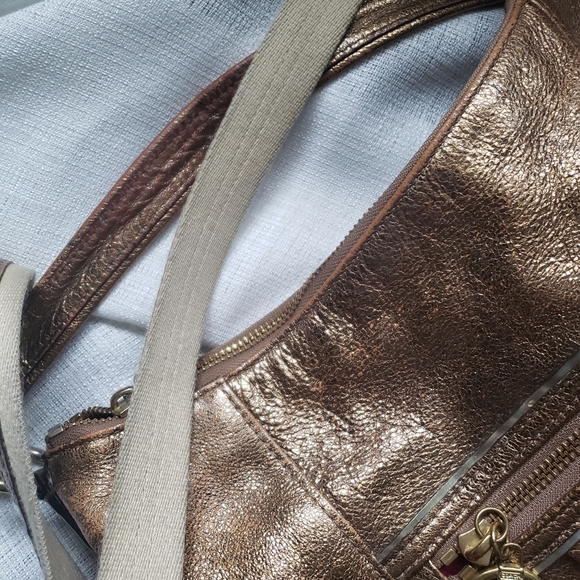Coach poppy crossbody/hobo bag gold - Picture 4 of 10